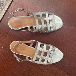 Madewell silver metallic sandals